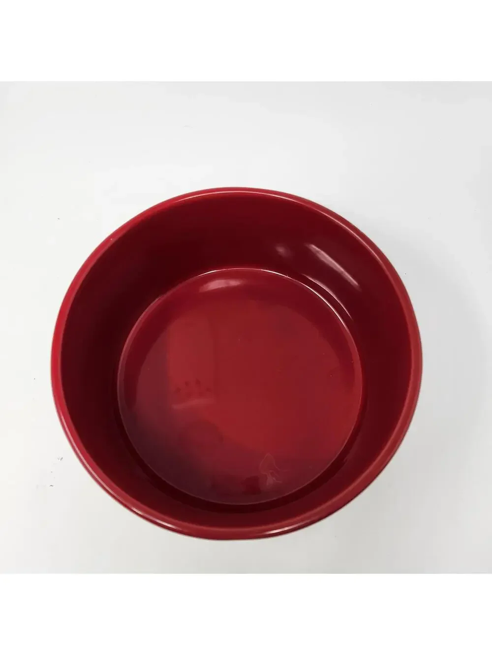 Rae Dunn Santa Paws Red Ceramic Pet Bowl Christmas Dog Dish
